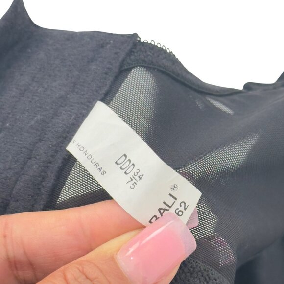 Bali Womens Satin Floral Double Support Minimizer Bra Size 34DDD Comfy Strap - Picture 5 of 9